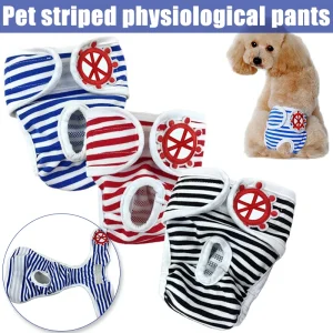 Hot Sale Reusable Dog Diapers Breathable Cotton Puppy Belly Bands Adjustable Hook & Loop Sanitary Pantie for Pet Cat Dog Shorts
