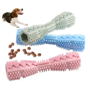 Cepillo de dientes duradero para s, palo de juguete para masticar, punto de Limpieza de dientes de goma suave, masaje de pasta de dientes para mascotas, suministros molares Para Mascotas