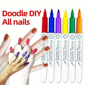 Bolígrafos de esmalte de uñas para s y gatos, de secado rápido, de fácil aplicación, 12/24 piezas