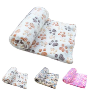 Manta polar cálida para mascotas, alfombrilla de cama, funda de cojín para , gato, cachorro, Animal, suministros de invierno
