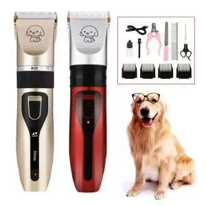 Cortadora de pelo profesional para s, recortadora de aseo eléctrica para mascotas, afeitadora recargable por USB, máquina de corte de pelo de animales de Bajo decibelio