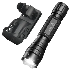 Linterna táctica militar UltraFire WF-501B de 1200 lúmenes, potente linterna LED para cinturón de trabajo, recargable 18650, para uso militar, para aplicación de la ley, acampada y senderismo