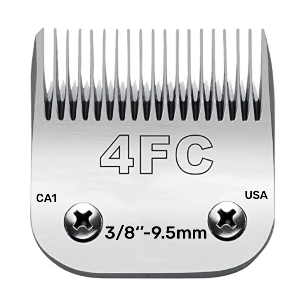 Cuchillas de repuesto desmontables para cortadora de mascotas, cuchilla 4FC, Compatible con cortadora de mascotas Andis, Oster A5, Wahl, serie KM