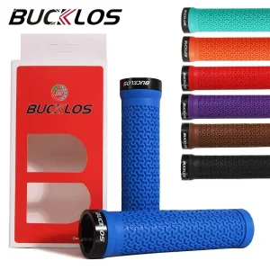 BUCKLOS-empuñaduras de bicicleta antideslizantes de goma integrada, cubierta de manillar de bicicleta de montaña, puños de barra, piezas de ciclismo BMX