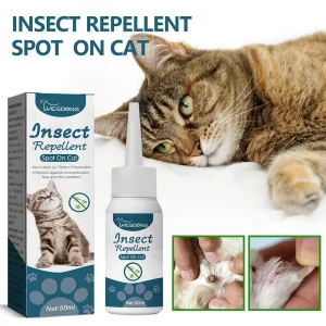 Pet Flea Killer Drops Anti Fleas Cats Ticks Lice Mite Drops Removal Dogs Insect Treatment Pet Itching Relieve Ringworm Remo H1U8
