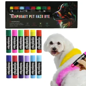 Pintura para s, 12 colores, tinte para el cabello lavable para mascotas, pintura para piel, marcadores para marcar animales de granja para ganado, caballos, mascotas, colores temporales para el cabello