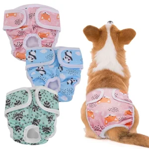 Pantalones para mascotas, pantalones fisiológicos para s, Ropa interior para s con cintura elástica, bragas sanitarias bonitas, Ropa para s, Ropa De s, Mascotas