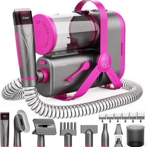 Secador de pelo al vacío para mascotas, recortador de uñas, 15 Kpa