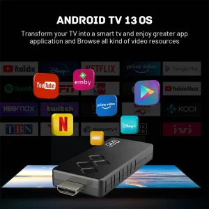 G96 Tv stick Streaming Media Android 13,0 ATV UI BT control remoto por voz portátil Q2 TV BOX Allwinner H313 4k versión Global 2GB 16GB