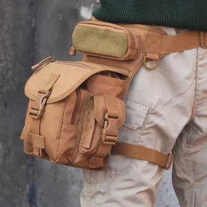 Riñonera Oxford impermeable con correa para la cadera y la pierna, bandolera informal para fotografía deportiva, novedad de 2024