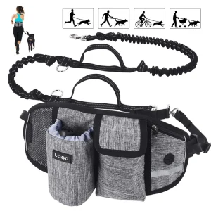 Riñonera de entrenamiento para s, bolsa de trato para mascotas, deportes manos libres, Correa multifunción para caminar al aire libre, reflectante, impermeable, nailon