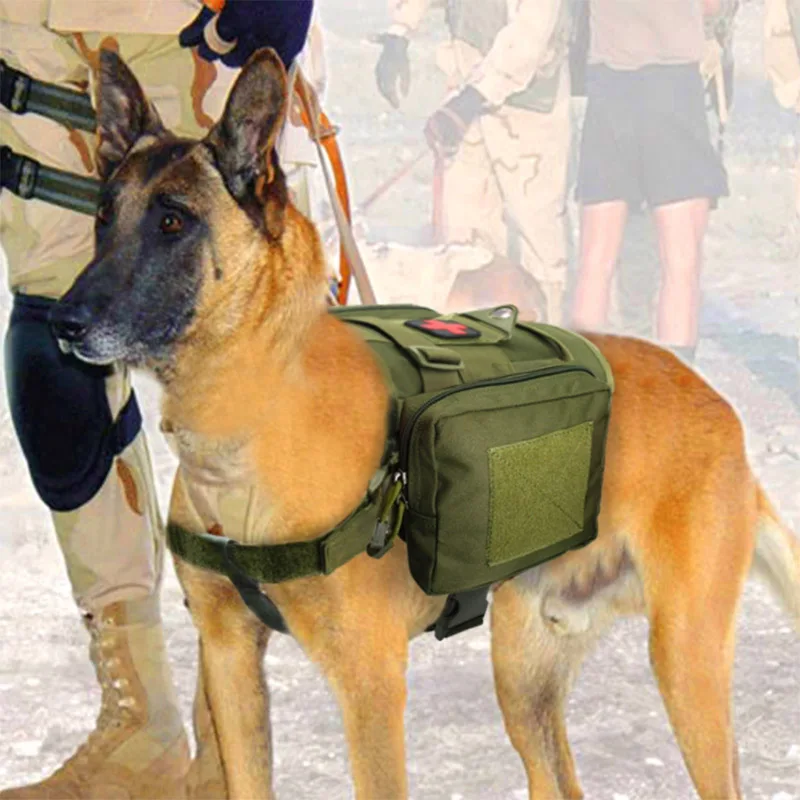 Arnés táctico para K9, chaleco de Servicio de Policía, ropa para s, bolsas Molle, accesorios de entrenamiento, chalecos de caza Airsoft