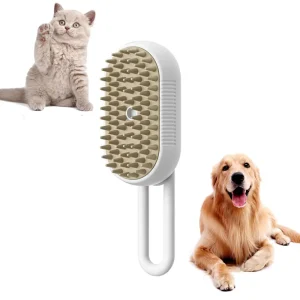 Cepillo de aseo recargable para gatos, vaporizador para eliminar el pelo suelto 3 en 1, espray eléctrico de autolimpieza, cepillo de Masaje para s, peines para mascotas